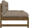 vidaXL Mittelsofa Honigbraun 120x80 cm Massivholz Kiefer 825733 Bild 5