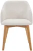 Vente-unique - JELISA Stuhl Samt Beige - B 56 cm x H 79 cm x L 54 cm Bild 3