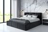 Polsterbett VEROM 160x200 mit Matratze, Bettkasten und Lattenrost. Farbe: Schwarz 20 Bild 2