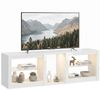 HOMCOM Lowboard Modernes Hochglanz-TV-Möbel (Set, 1 St, TV-Lowboard), Für Fernseher bis 75 Zoll, LED-Beleuchtung, modern Bild 2