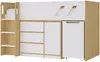 Vente-unique - SAGITI Bett Holz, Platte BeigeWeiß - B 110,8 cm188,8 cm x H 120,3 cm x L 196 cm Bild 4