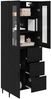 vidaXL Highboard 2 pcs Schwarz Eichen-Optik Holzwerkstoff 3416203 Bild 3
