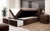 Boxspringbett Amelie mit LED und Stauraum 160x200 Braun H3 (70-100kg) Bild 5