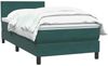 vidaXL Boxspringbett mit Matratze Dunkelgrün 80x220 cm Samt 3316044 Bild 3