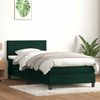 vidaXL Boxspringbett mit Matratze Dunkelgrün 80x220 cm Samt 3316044 Bild 1