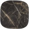 Design Beistelltisch TURIN 90cm dunkle Marmor-Optik schwarzes Metallgestell Bild 3