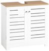 SoBuy BZR40-W Waschbeckenunterschrank, MDF, Lackiert, Weiß, 59 x 59 x 30 cm Bild 1