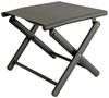 Mojawo Armlehnstuhl Garten Klapphocker / Fußhocker Metall - Textilen Anthrazit / Grau Bild 3