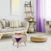 Relaxdays Samthocker mit Stauraum Bild 3