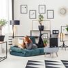 Relaxdays Samthocker mit Stauraum Bild 4