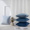 Topfinel Kissenbezug 40x40 Blau Samt 4er Set Dekokissen Sofakissen Bild 2