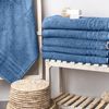 Komfortec 2er Saunatuch Set 80x200 cm aus 100% Baumwolle, XXL-Saunatücher, Sauna Handtuch, Weich, Groß, Frottee, Schnelltrocknend, Hellblau Bild 2
