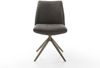 Drehstuhl Elso-Flex Mikrofaser Anthrazit Vintage Kreuzgestell breit Effektfinish Titan 360° drehbar Taschenfederkern Bild 2