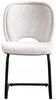 KAWOLA Stuhl JONA Esszimmerstuhl Stoff hellgrau 92 x 59 x 49 cm Bild 3