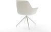 Esszimmerstuhl Kaira-Flex Bouclé Soft Beige Kreuzgestell konisch Edelstahl Bild 5