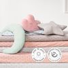 roba Nackenkissen in Mond-Form - bestickt - HxBxT: 30 x 25 x 8cm - Frosty Green Bild 5