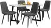 Esstischgruppe H 75 x T 68 x B 117 cm mit MDF-Tisch in Marmoroptik und 4 Stühlen Bild 4