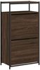 vidaXL Schuhschrank Braun Eichen-Optik 60x34x112 cm Holzwerkstoff 840033 Bild 4