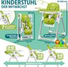 KIDIZ® 3in1 Hochstuhl Kinderhochstuhl inkl. Spielbügel , Babyliege , Kombihochstuhl Babyhochsitz ,7 höhenverstellbar Verstellbare Rückenlehne , mitwachsend ab 0 Monate bis 6 Jahre Babystuhl Grün Bild 2