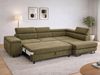 Compleo Ecksofa Einstellbare Kopfstützen, Schlaffunktion, Cordstoff FERRO, 274 x 203 x 70-90 cm Bild 3