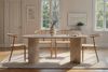 Elegant Dining Table, Travertine Color, 180 x 75 x 89.5 cm | 100% Melamine Coated Particle Board, 25 mm Thickness | Perfect for Modern Dining Spaces Bild 2