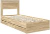 vidaXL Bettrahmen Sonoma-Eiche 100 x 200 cm Ingenieurs Holz 3409869 Bild 4