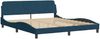 Doppelbett, Bettgestell Modernen ohne Matratze Blau 180x200 cm Samt d1838e Bild 4