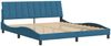 Doppelbett, Bettgestell Modernen ohne Matratze Blau 180x200 cm Samt d1838e Bild 3