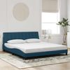 Doppelbett, Bettgestell Modernen ohne Matratze Blau 180x200 cm Samt d1838e Bild 2