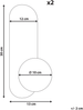 Wandlampe 2er Set LEISI Schwarz Bild 2