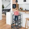 roba Montessori Lernturm aus Holz - Sicherer Tritthocker für Kinder - Bis 80 kg belastbar - Anthrazit Bild 3
