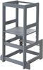 roba Montessori Lernturm aus Holz - Sicherer Tritthocker für Kinder - Bis 80 kg belastbar - Anthrazit Bild 4