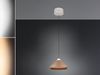 LED Pendelleuchte LAGUNA 1-flammig, höhenverstellbar, Coffee Ø 30cm Bild 3