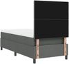 vidaXL Boxspringbett mit Matratze mit LED Dunkelgrau 80 x 200 cm Stoff 3342824 Bild 5