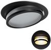 SSC-LUXon LED Einbaustrahler LAGO Einbauleuchte schwarz LED Lampe 3in1 drei Lichtfarben Deckenlampe, Tageslichtweiß, Warmweiß, Neutralweiß Bild 2