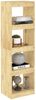 vidaXL Bücherregal Raumteiler 40 x 30 x 135,5 cm Massivholz Kiefer [808143] Bild 4