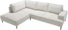 Vente-unique - GINETO Sofa StoffSamt Beige - B 195 cm x H 83 cm x L 275 cm Bild 4
