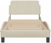 vidaXL Bettgestell mit Kopfteil "Dover" Creme 80x200 cm Stoff 373070 Bild 4