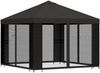 vidaXL Garten Pavillon mit Seitenwänden 3 x 3 m Anthrazit 900363 Bild 3