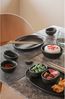 Eva Solo Nordic kitchen Teller Oval, Speiseteller, Servierteller, Servierplatte, Steinzeug, Black / Schwarz, 26 cm, 512701 Bild 5