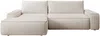 Vente-unique - ZOMELA Sofa SamtStoff Beige - B 162 cm x H 87 cm x L 264 cm Bild 2
