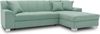 DOMO. collection Ecksofa Capri, Sofa in L-Form mit Schlaffunktion und Füßen aus Chrom, Schlafsofa, Eckcouch, Polsterecke, Couch 239 x 152 x 75 cm (BxTxH), mint Bild 3