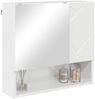 vidaXL Spiegelschrank Hochglanz Weiß 59 x 17 x 55 cm Holzwerkstoff 883368 Bild 3
