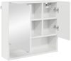 vidaXL Spiegelschrank Hochglanz Weiß 59 x 17 x 55 cm Holzwerkstoff 883368 Bild 5