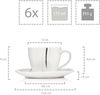SÄNGER Kaffeeservice Bilgola Black Lines 12 teilig für 6 Personen Bild 3