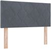 vidaXL Boxspringbett mit Kopfteil Dunkelgrau 190 x 90 cm Samt 3341499 Bild 5