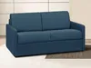 Schlafsofa 2-Sitzer CALIFE - Stoff - Marineblau - Liegefläche: 120 cm - Matratzenhöhe: 14 cm Bild 5