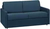 Schlafsofa 2-Sitzer CALIFE - Stoff - Marineblau - Liegefläche: 120 cm - Matratzenhöhe: 14 cm Bild 2