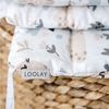 Loolay Bettnestchen HASE Beige Bettumrandung 420, 360, 210, 180 x 30cm Baumwolle BABYNEST, (Babybett Bettschutzgitter Umrandung Baby Kopfschutz, Premium Babyausstattung Ostern GESCHENK), LOOLAY® - 100% Europäische Stoffe und Kleinserien-Nähen! Bild 3