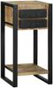 vidaXL Beistelltisch mit Regal Braun 40 x 40 x 80 cm Massivholz Mango 4015987 Bild 4